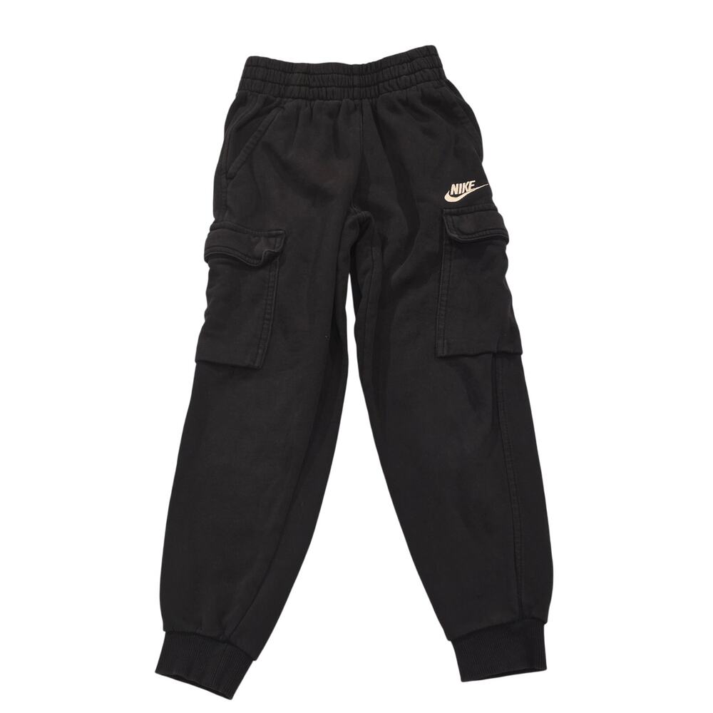Nike Boys Black Joggers Pants Small Pre Owed